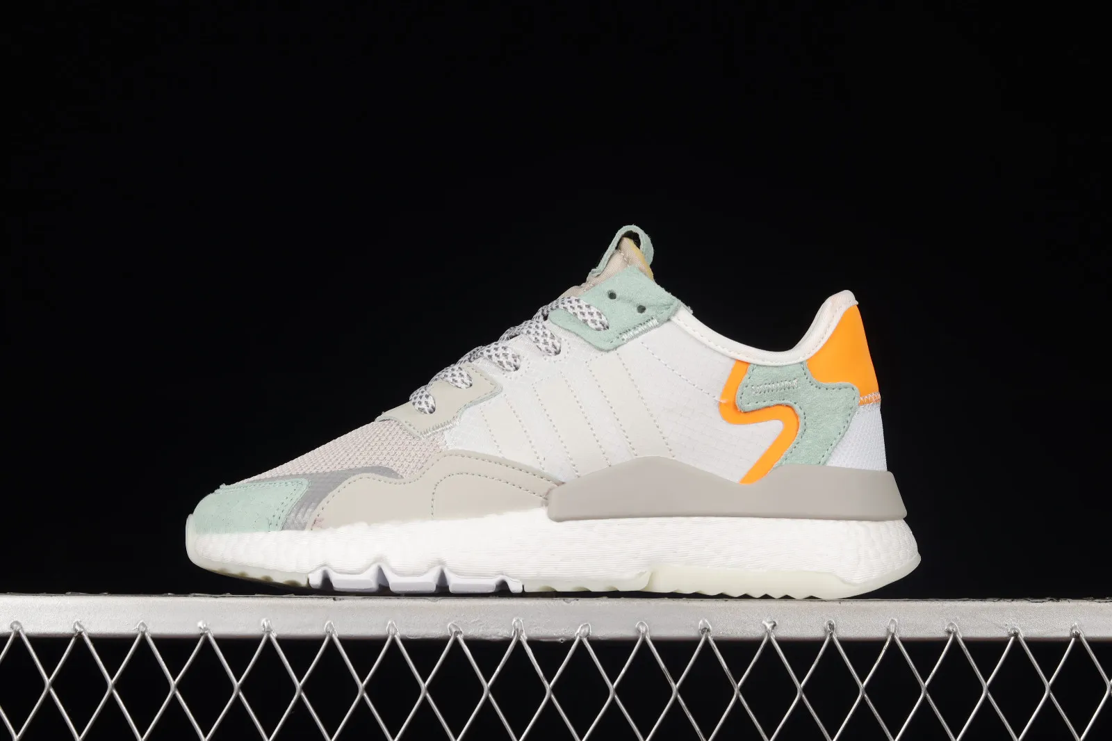 Adidas Nite Jogger Raw White Grey One Vapour Green BD7956