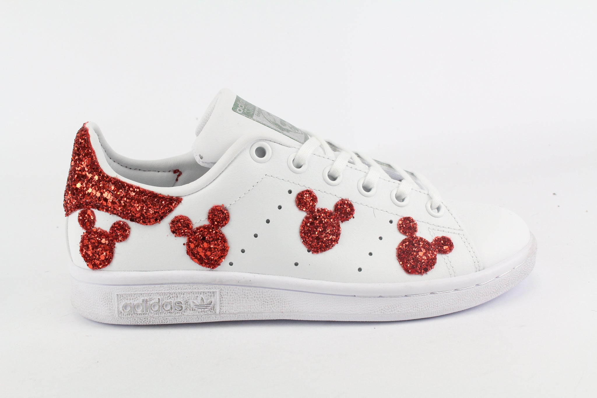 Adidas Stan Smith J Topolini Red Glitter