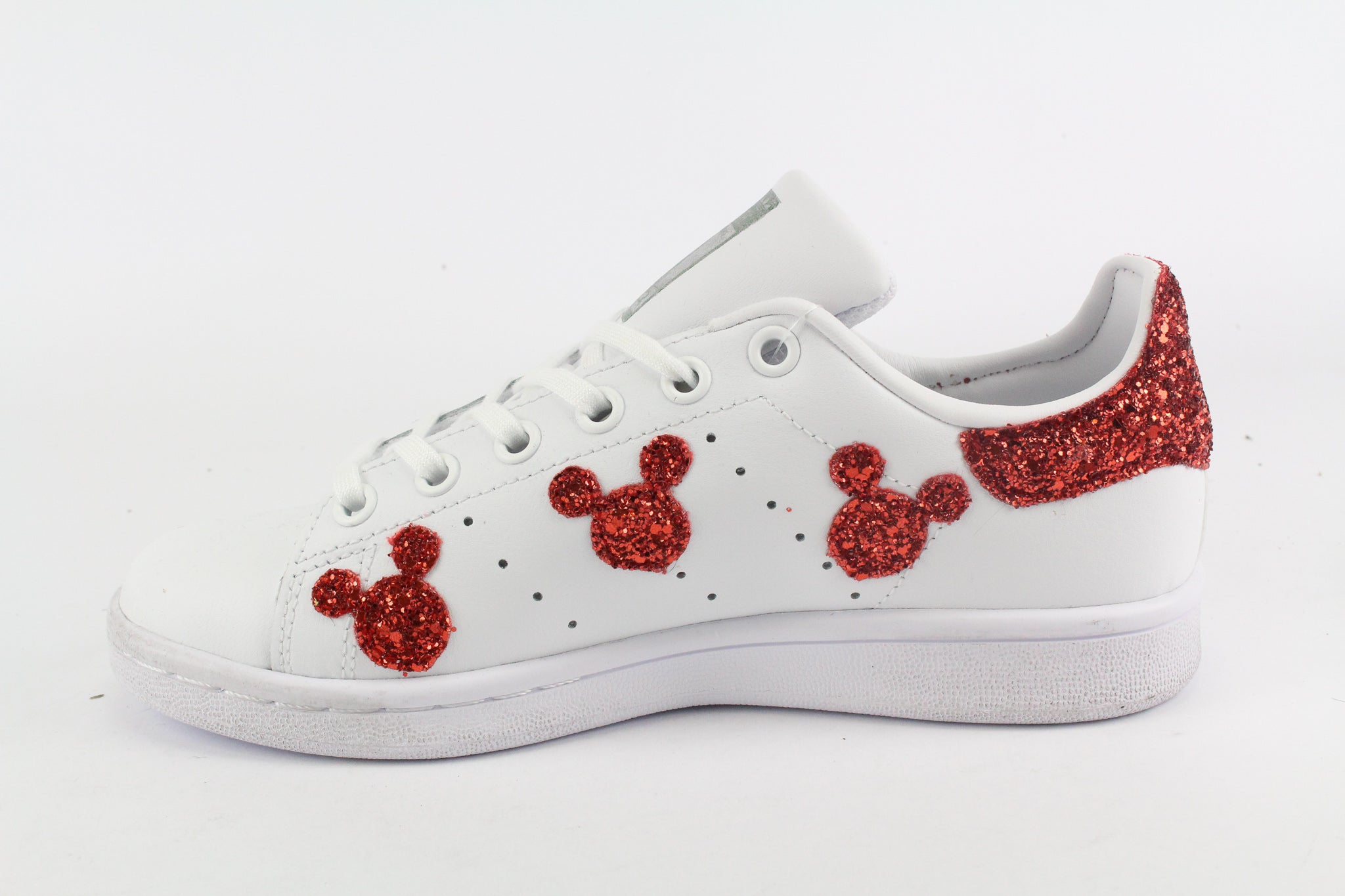 Adidas Stan Smith J Topolini Red Glitter