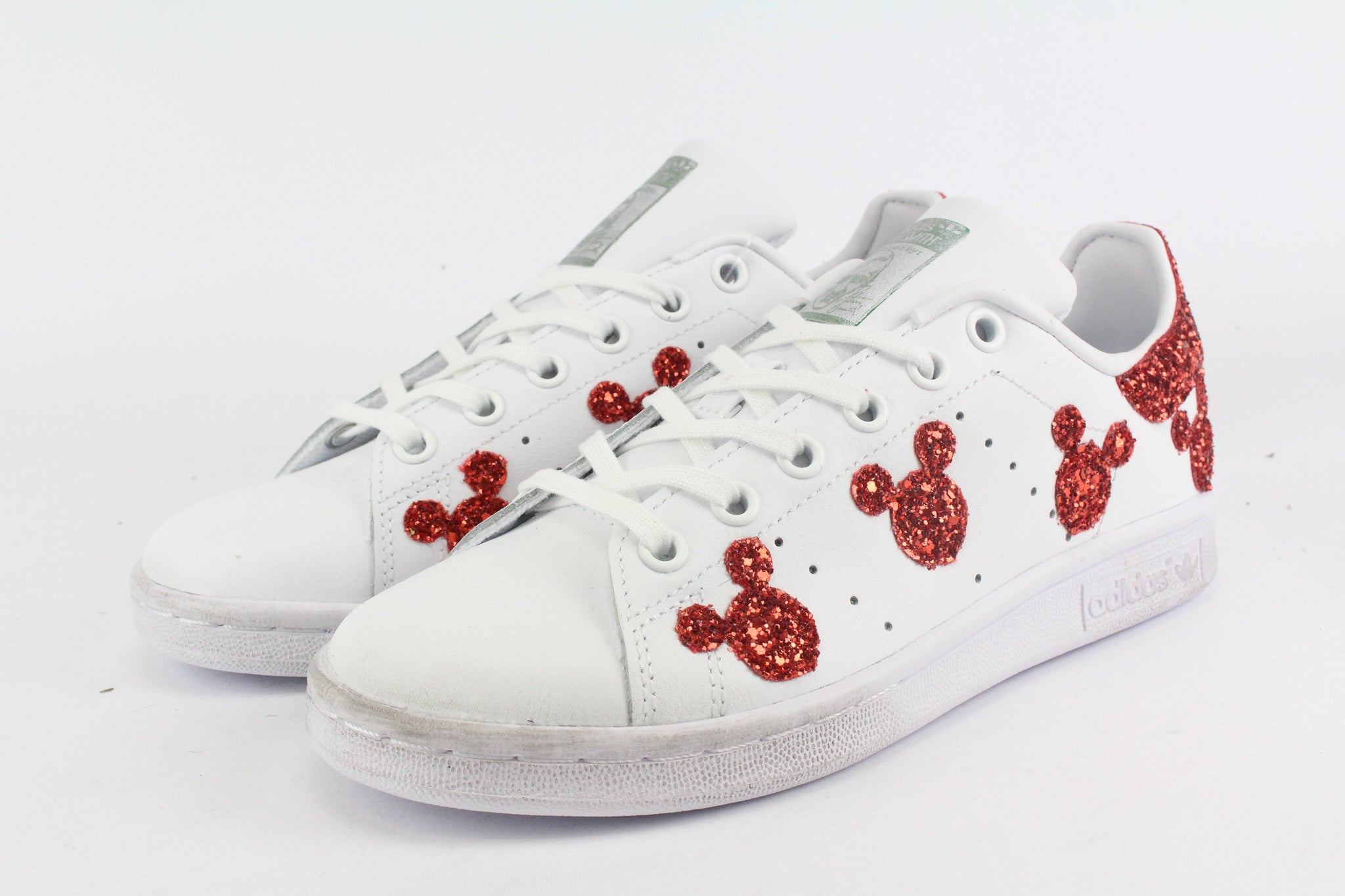 Adidas Stan Smith J Topolini Red Glitter