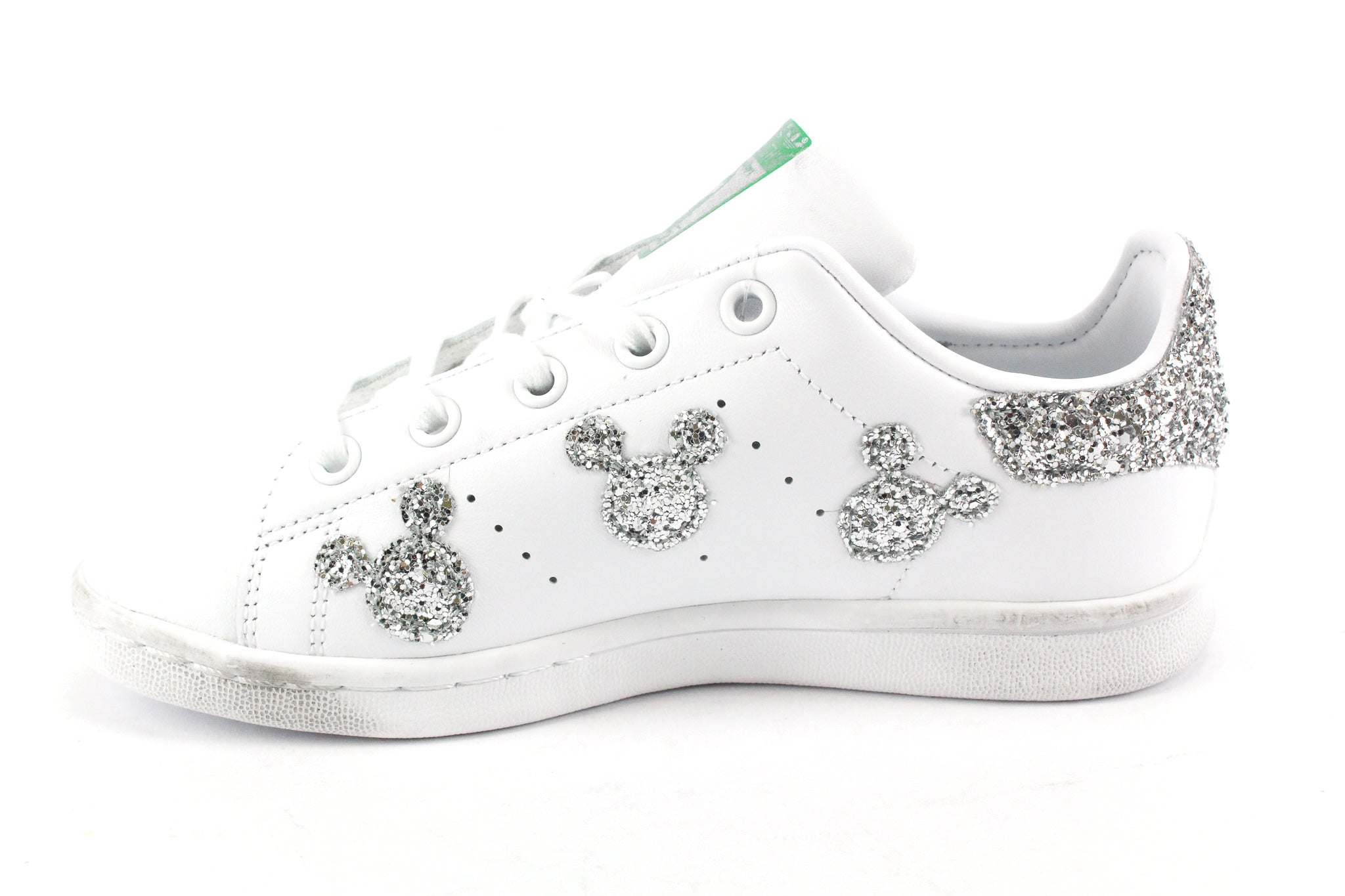 Adidas Stan Smith J Topolini Silver Glitter