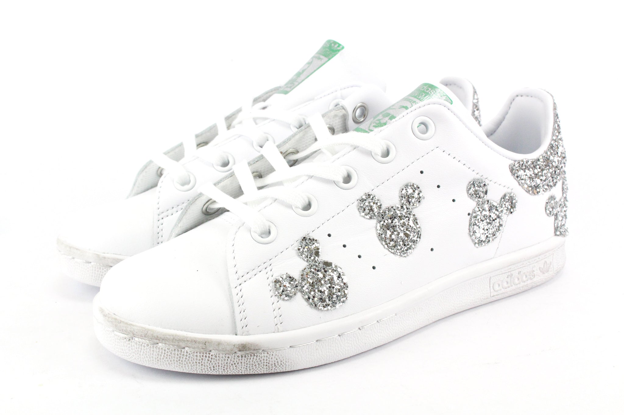 Adidas Stan Smith J Topolini Silver Glitter