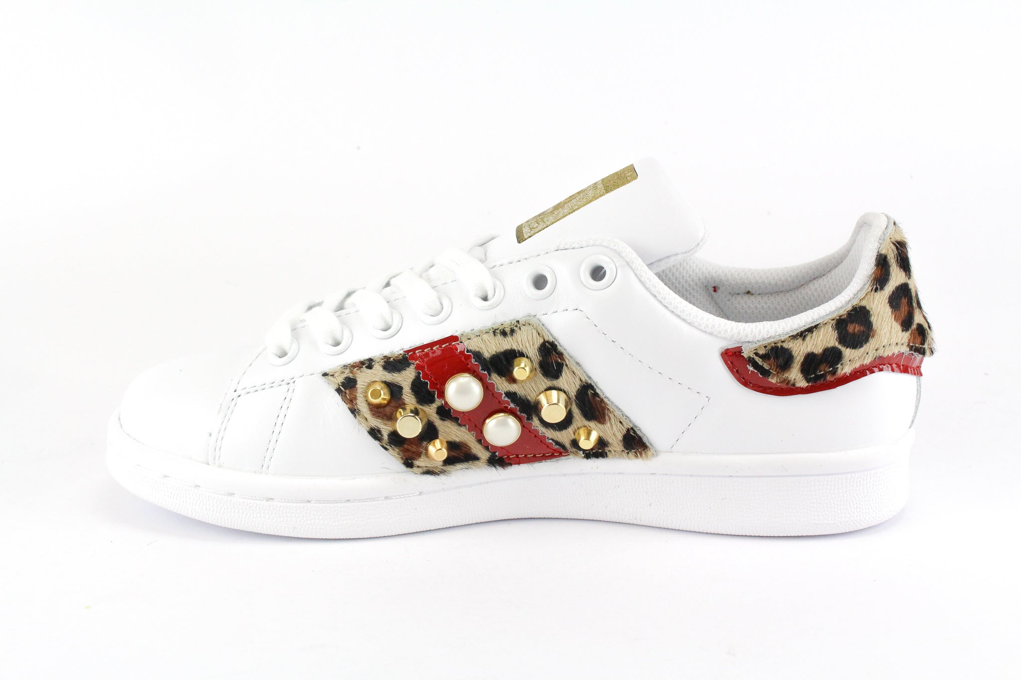 Adidas Stan Smith Maculate Vernice Rossa & Borchie