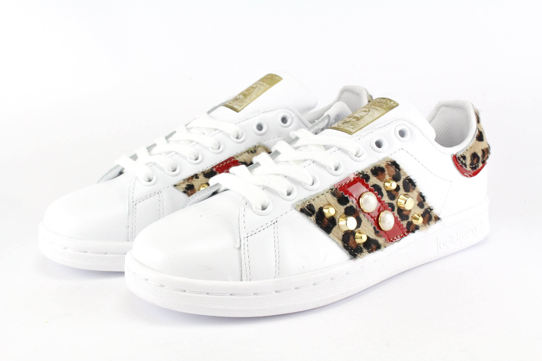 Adidas Stan Smith Maculate Vernice Rossa & Borchie