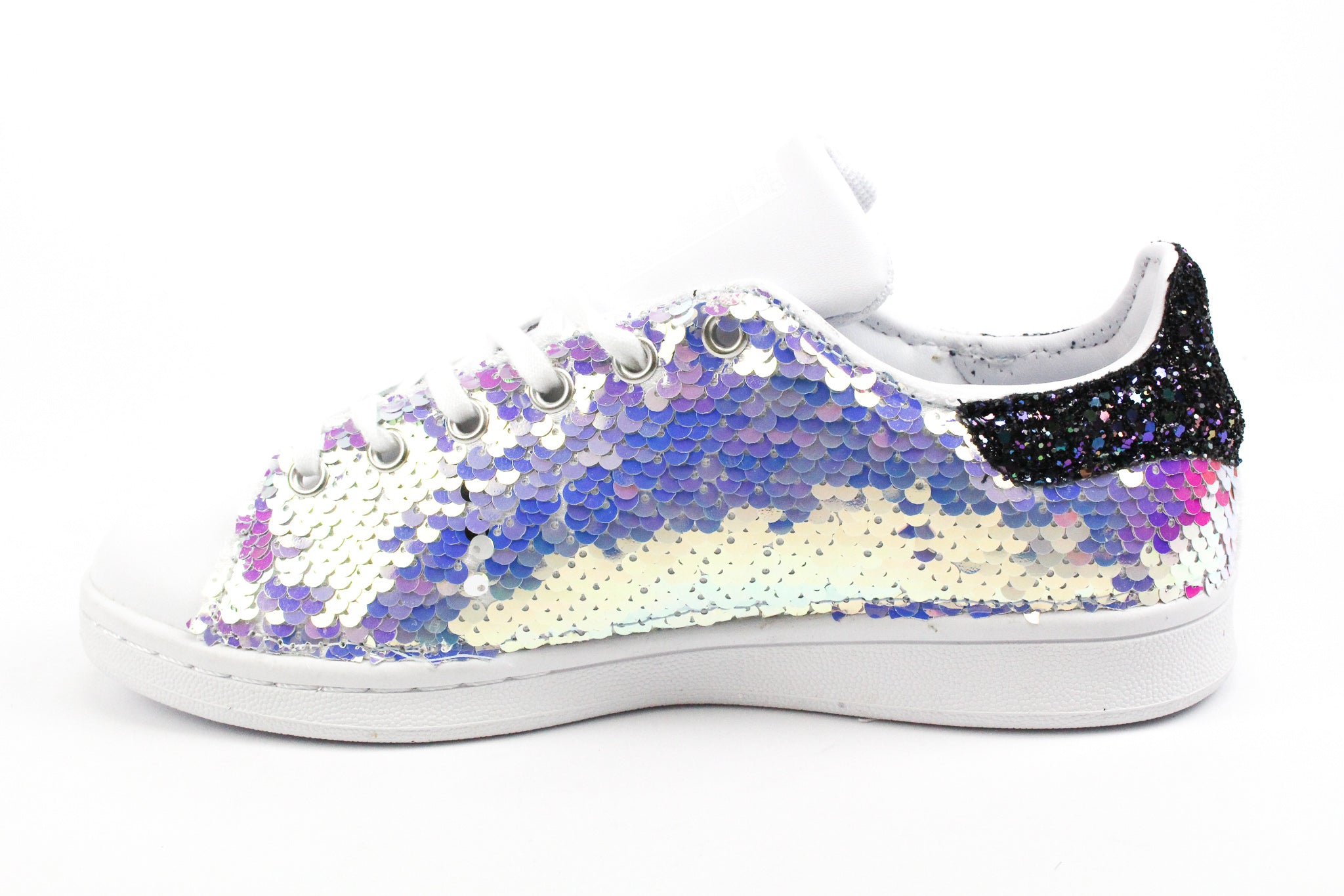 Adidas Stan Smith Paillettes Multicolor & Black Iris Glitter