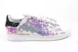 Adidas Stan Smith Paillettes Multicolor & Black Iris Glitter