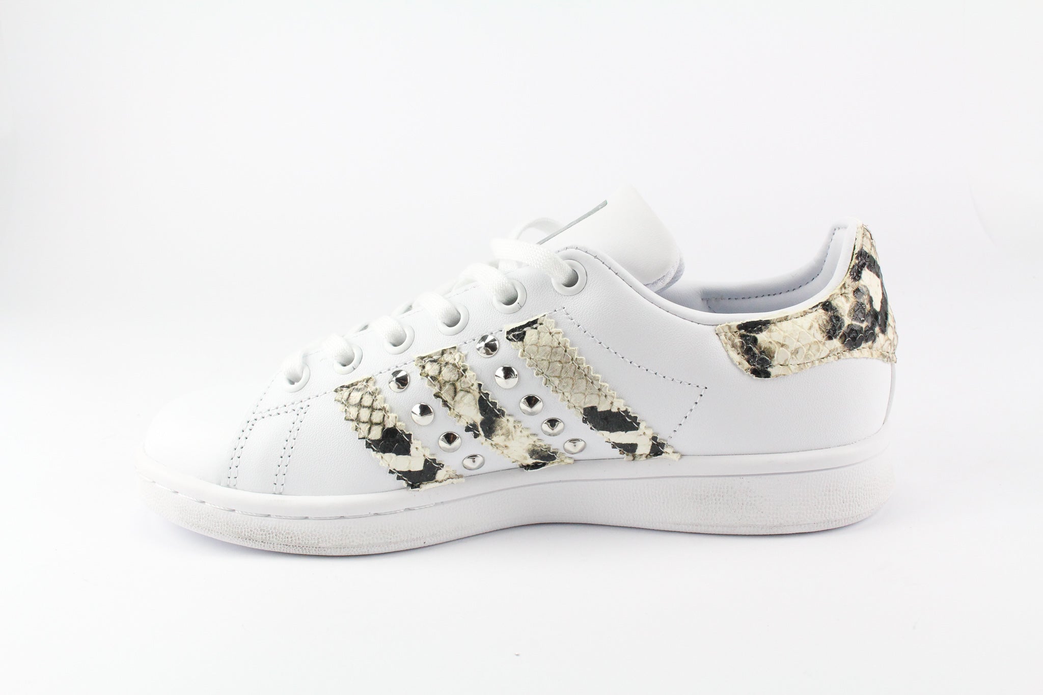 Adidas Stan Smith Pitone & Borchie Argento