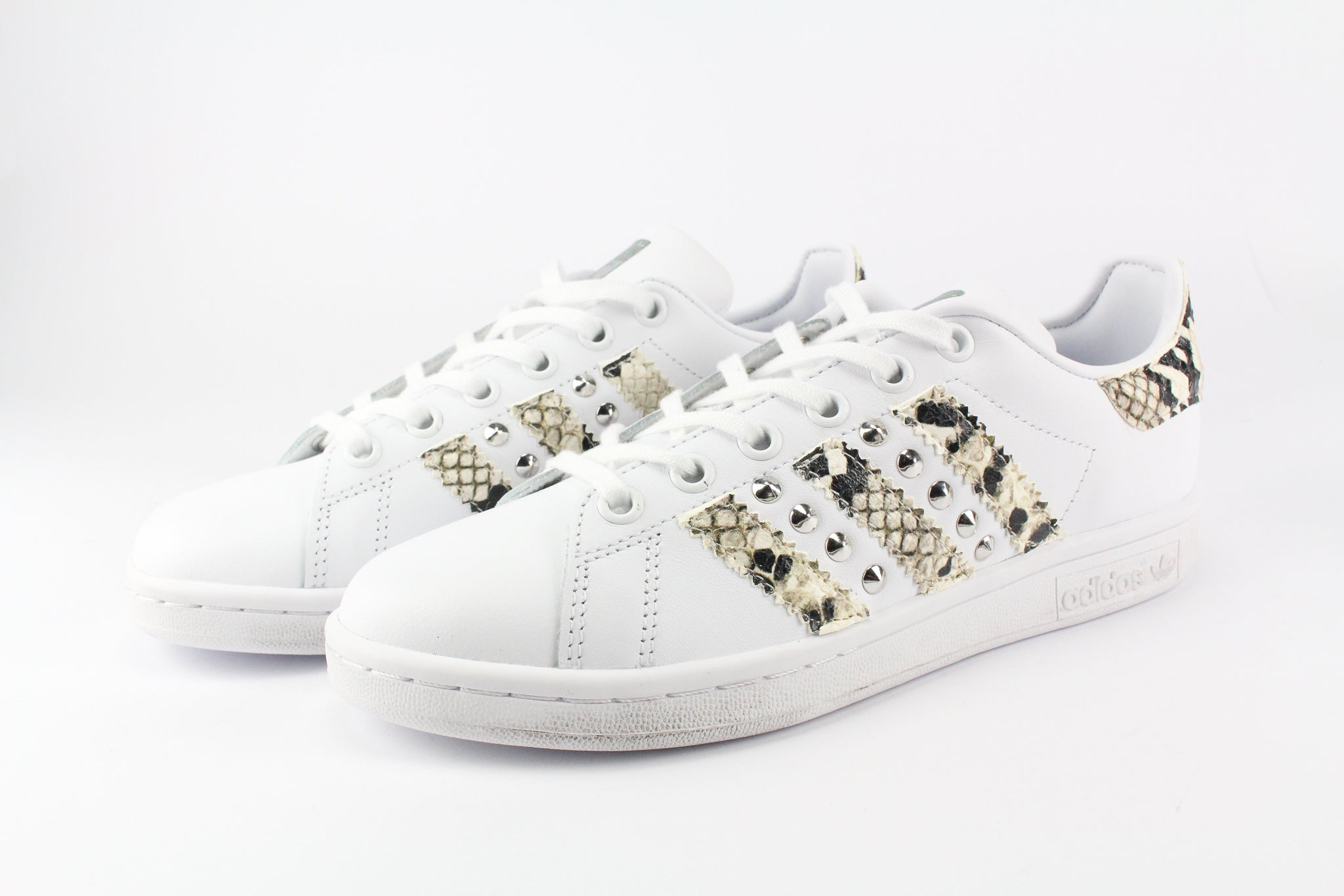 Adidas Stan Smith Pitone & Borchie Argento