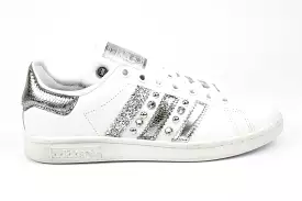 Adidas Stan Smith Pitone Laminato Antracite Glitter & Strass