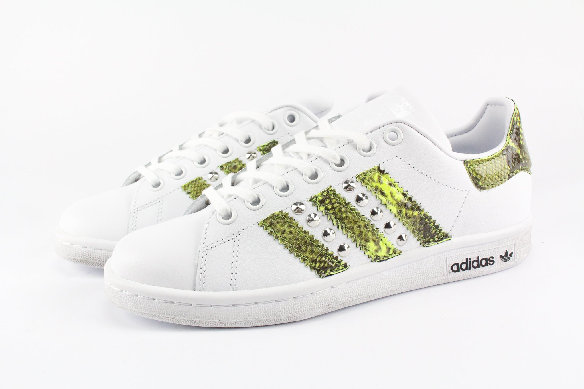 Adidas Stan Smith Pitone Yellow Fluo & Borchie