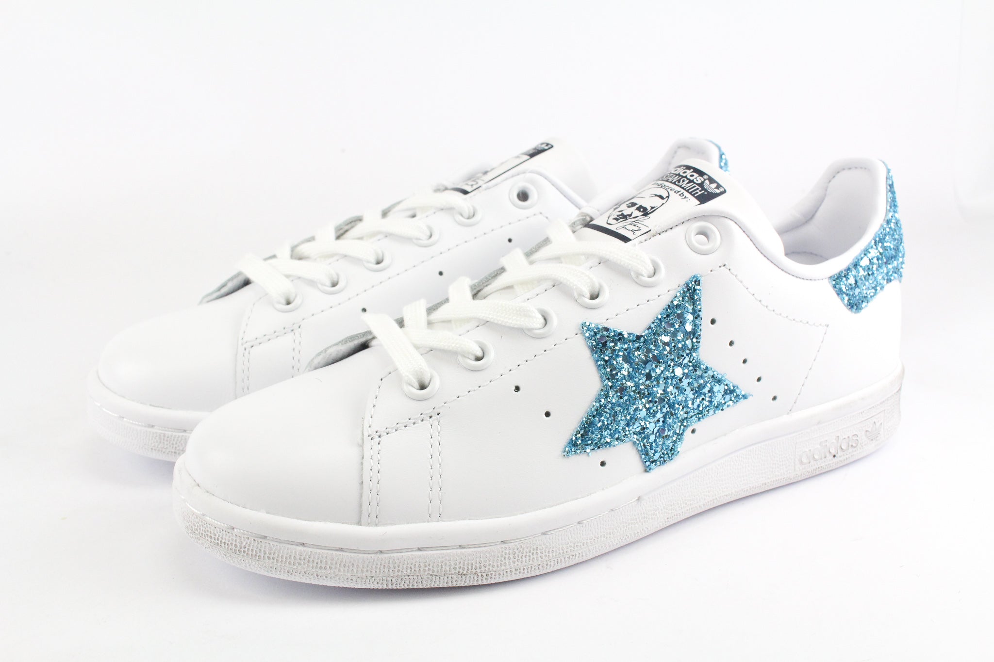 Adidas Stan Smith Stella Glitter Azzurro