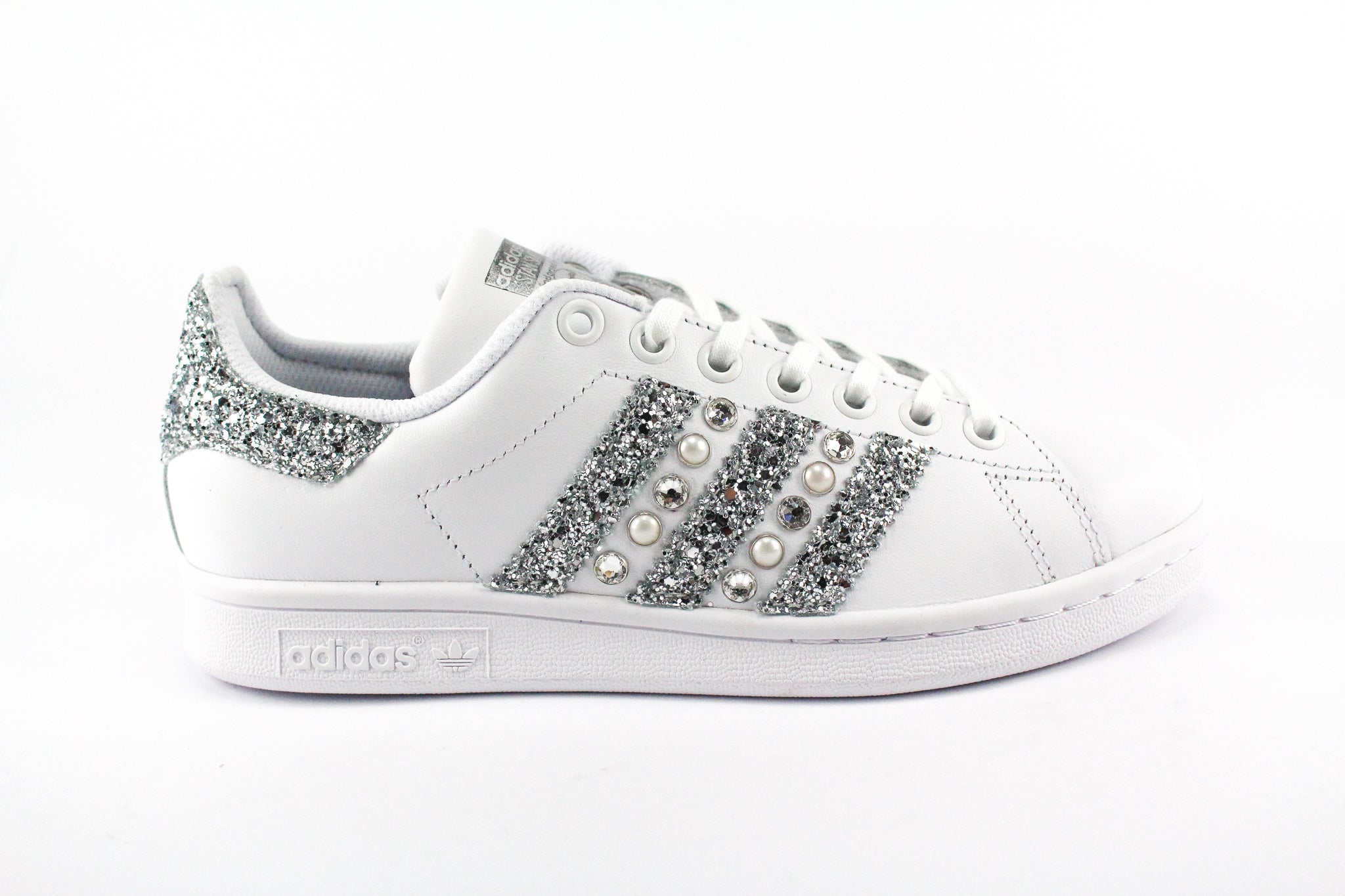 Adidas Stan Smith Strass Silver Glitter & Perle