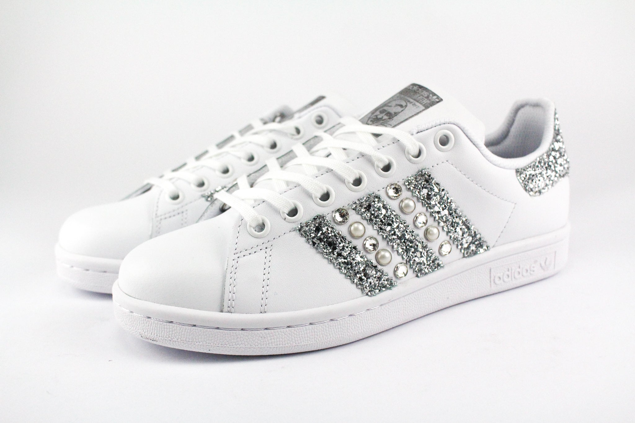 Adidas Stan Smith Strass Silver Glitter & Perle