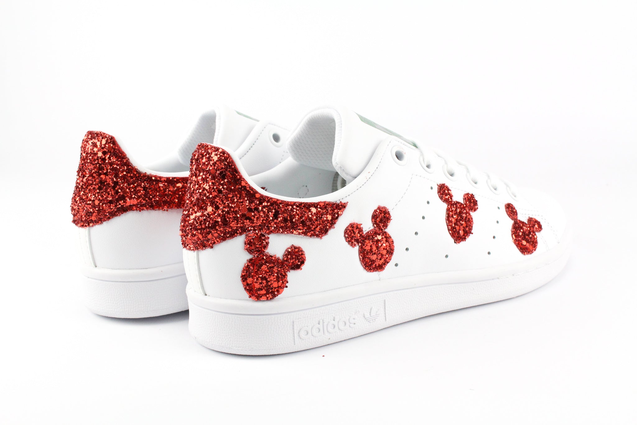 Adidas Stan Smith Topolini Red Glitter