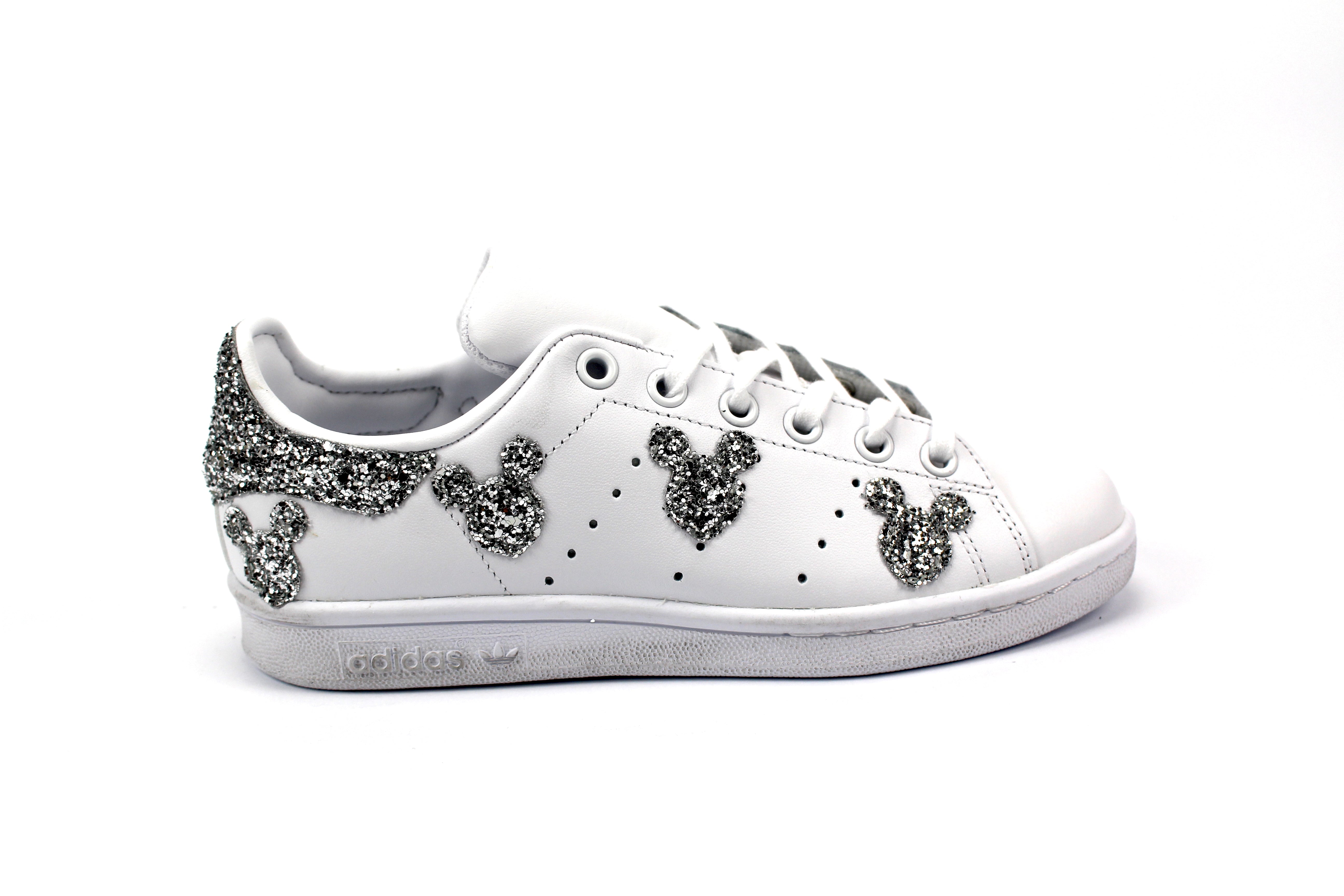 Adidas Stan Smith Topolini Silver Glitter