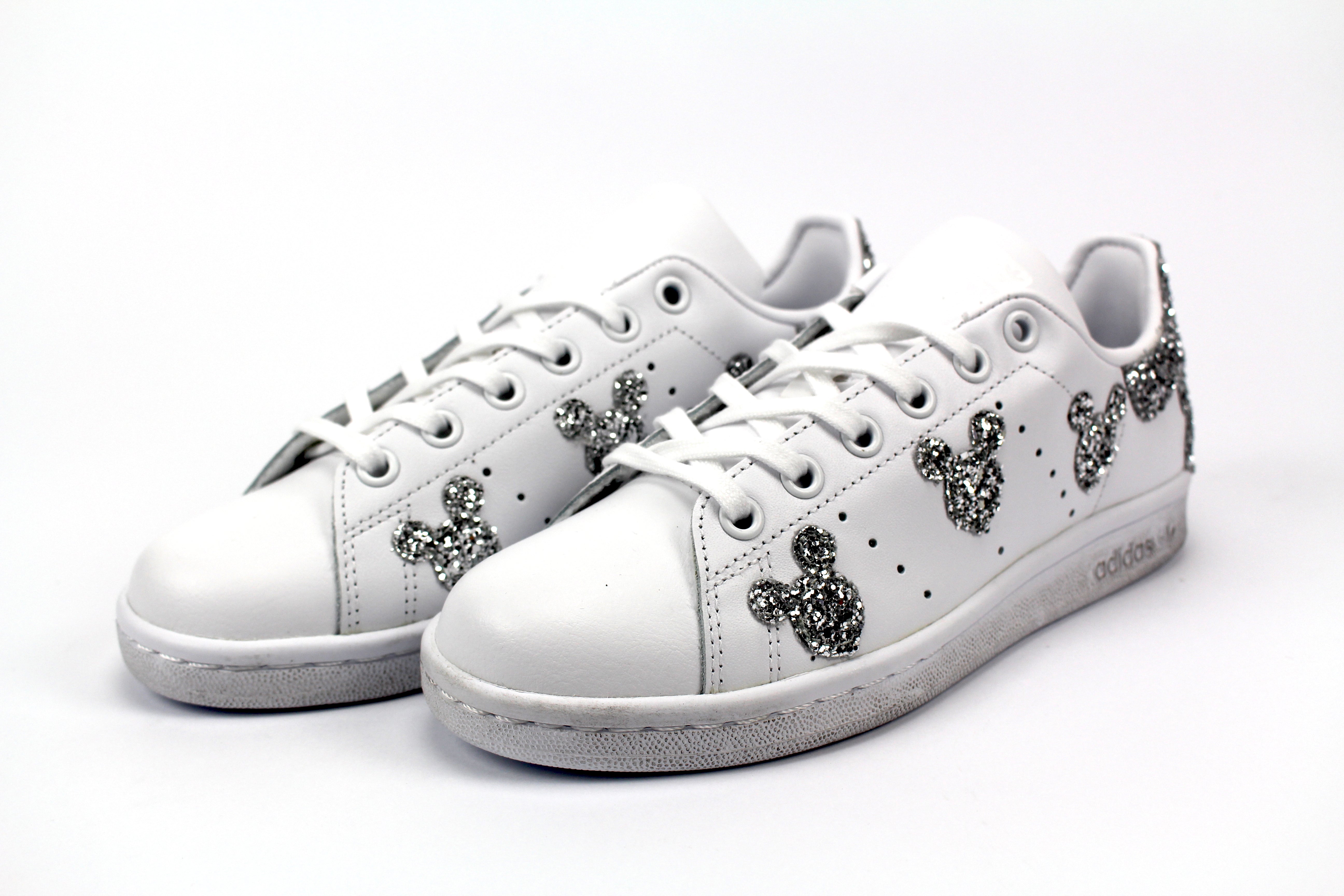 Adidas Stan Smith Topolini Silver Glitter