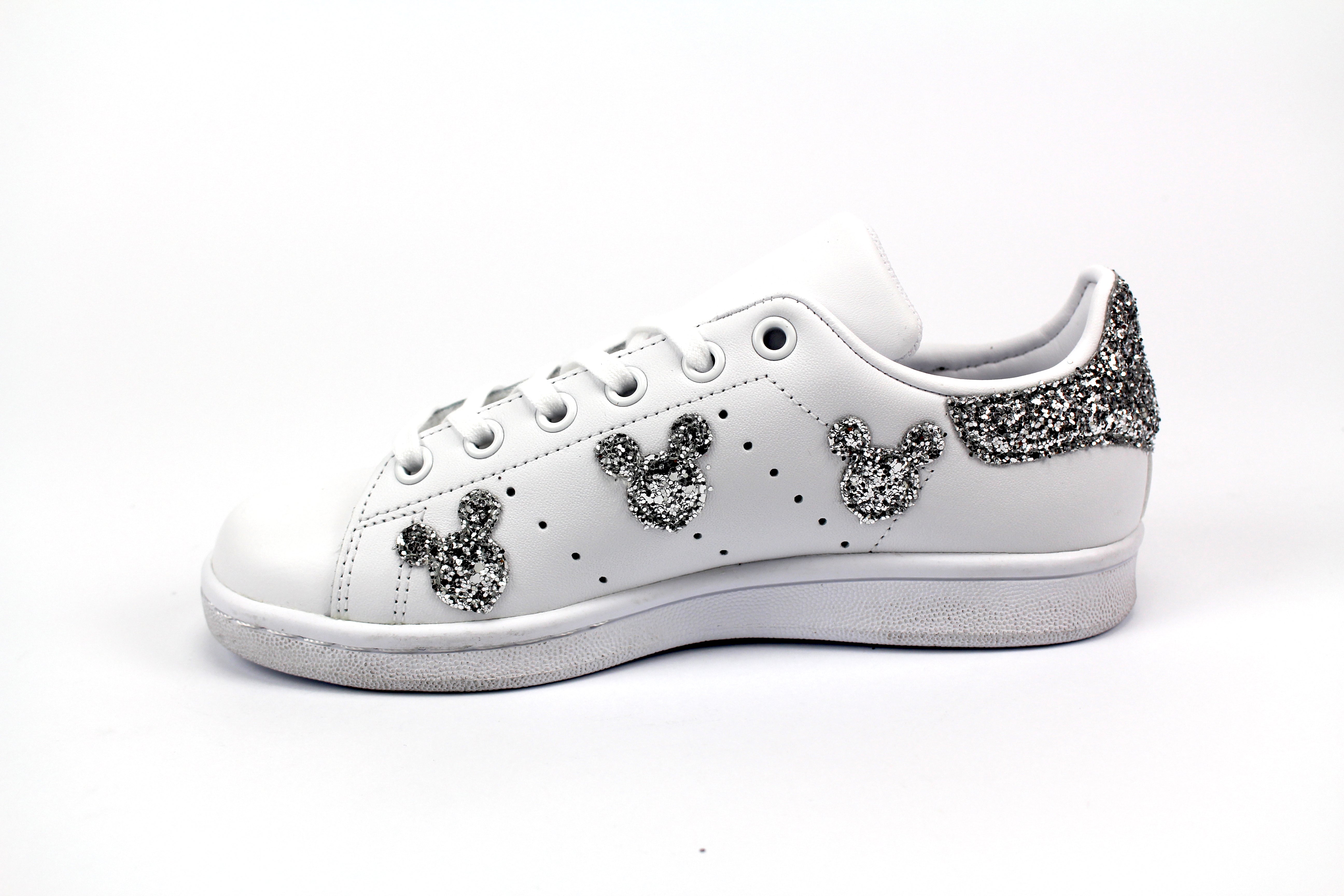 Adidas Stan Smith Topolini Silver Glitter