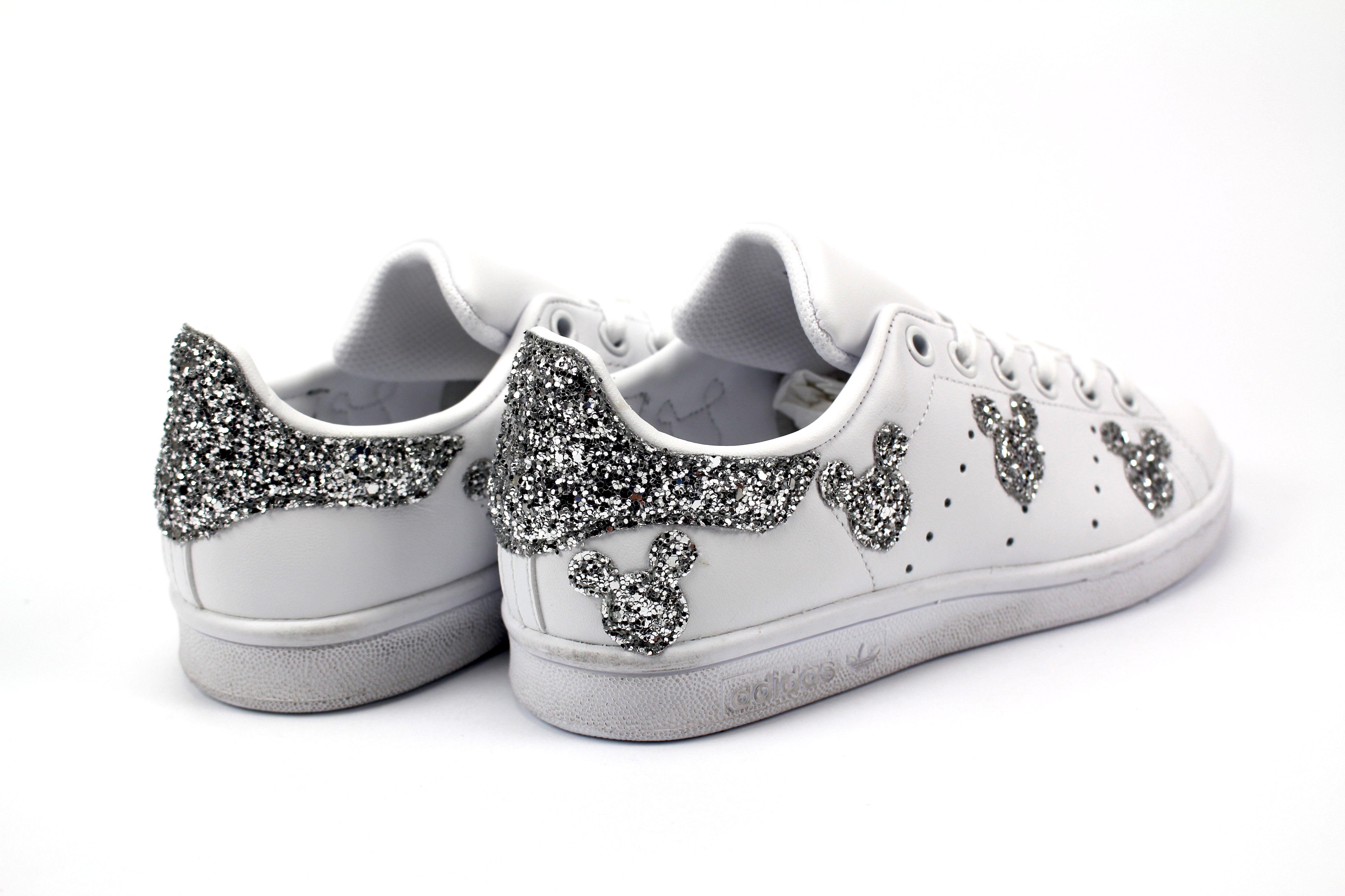 Adidas Stan Smith Topolini Silver Glitter