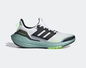 Adidas Ultra Boost 21 Cold Rdy Crystal White Core Black Signal Green S23898