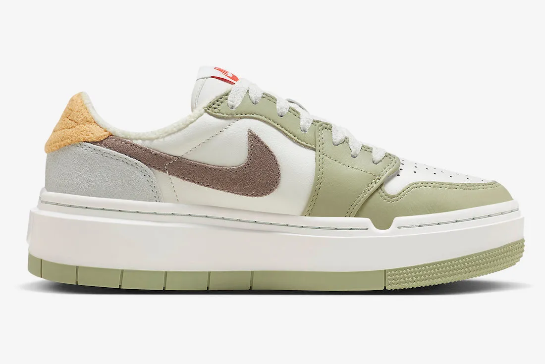 Air Jordan 1 Elevate Low Year of the Rabbit Coconut Milk Faded Green Sanded Gold FD4326-121