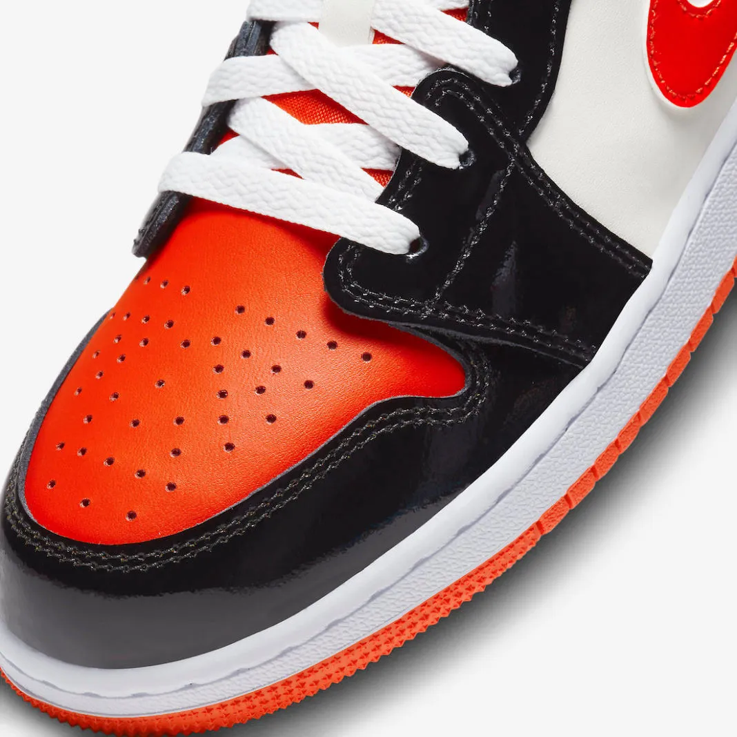 Air Jordan 1 Low GS Halloween Sail Orange Black DV1335-800