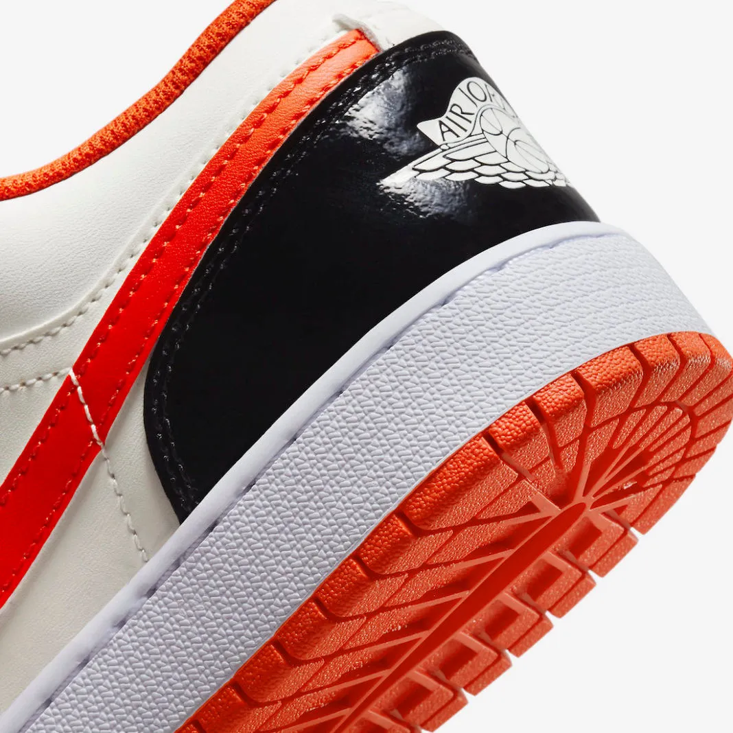 Air Jordan 1 Low GS Halloween Sail Orange Black DV1335-800