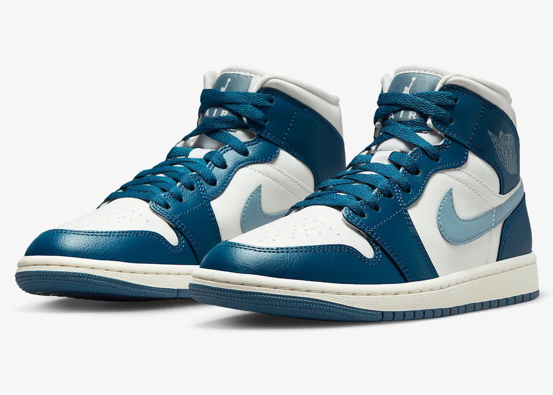 Air Jordan 1 Mid Sky J French Blue Sail Ozone Blue BQ6472-414