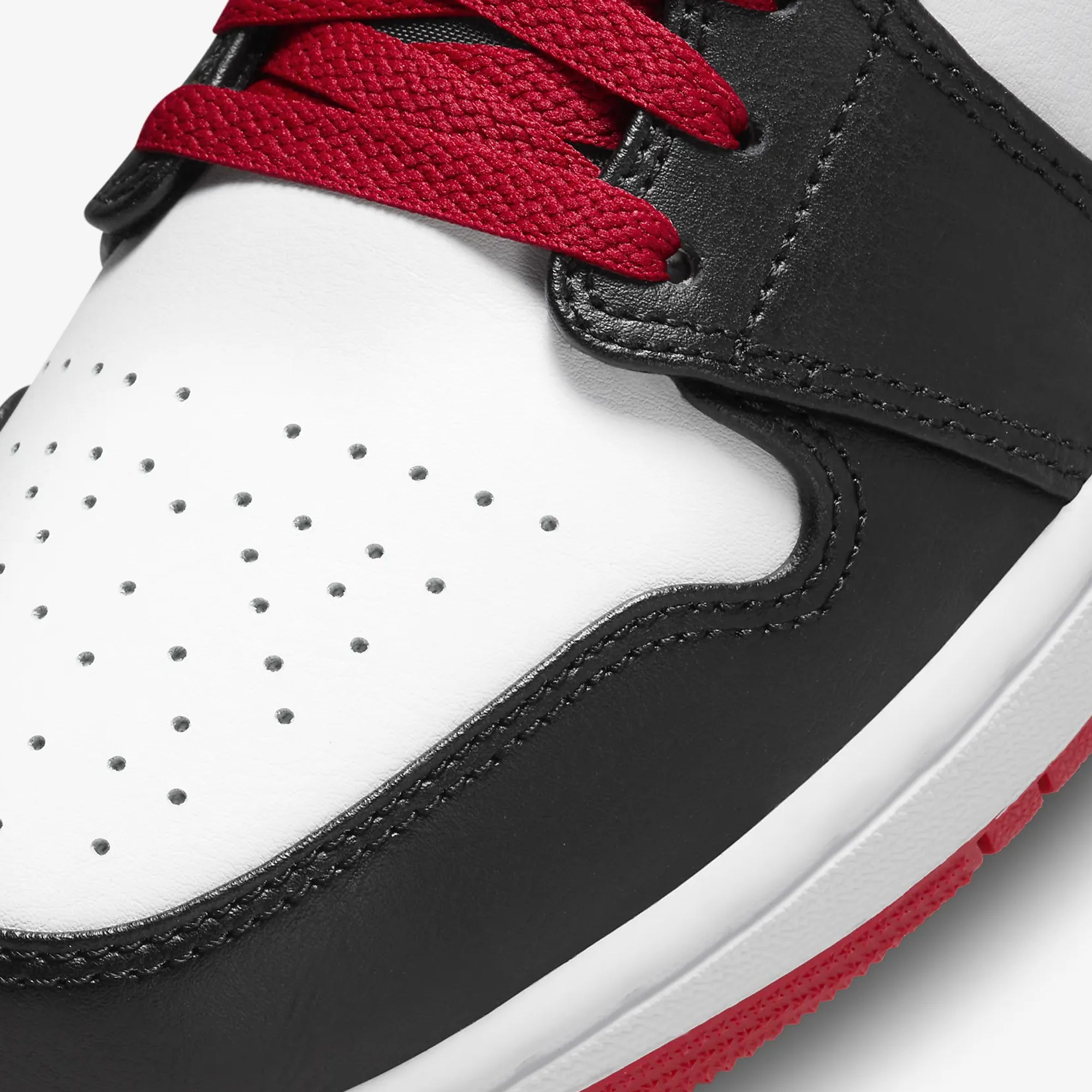 AIR JORDAN 1 MID 'WHITE/GYM RED-BLACK'