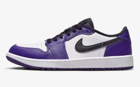 Air Jordan 1 Retro Low Golf Court Purple White Black DD9315-105