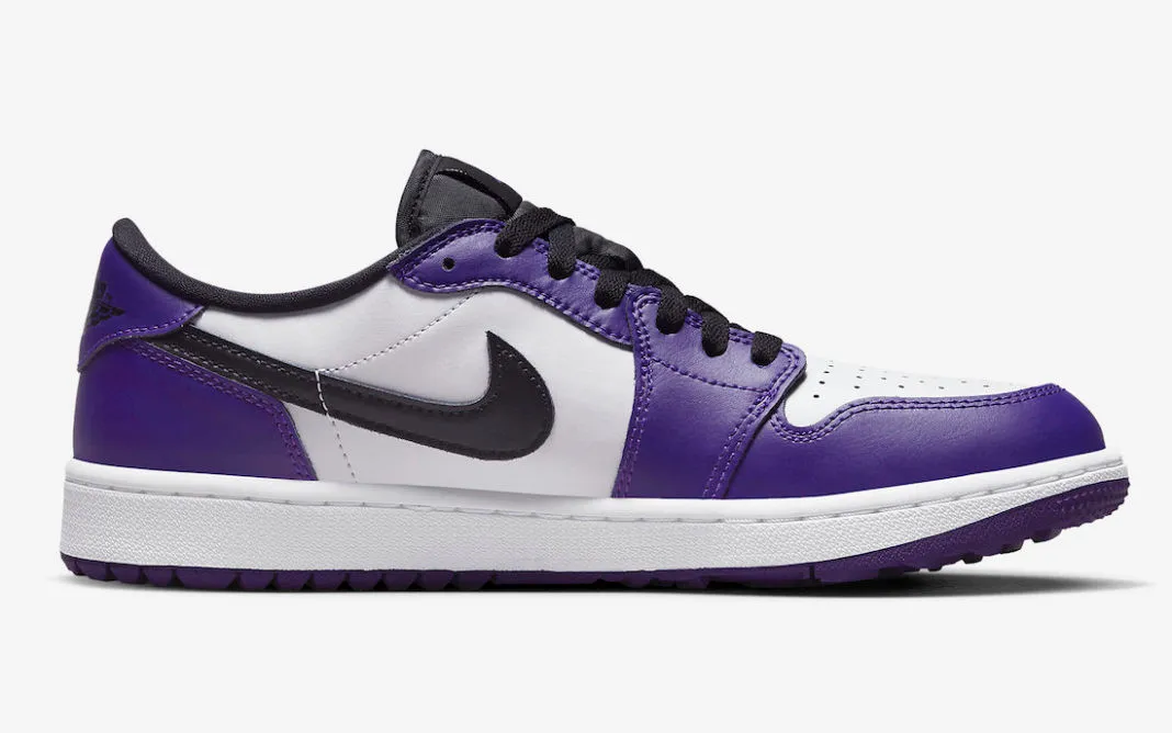 Air Jordan 1 Retro Low Golf Court Purple White Black DD9315-105