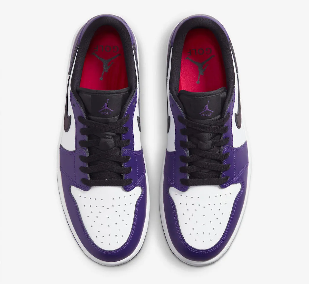 Air Jordan 1 Retro Low Golf Court Purple White Black DD9315-105