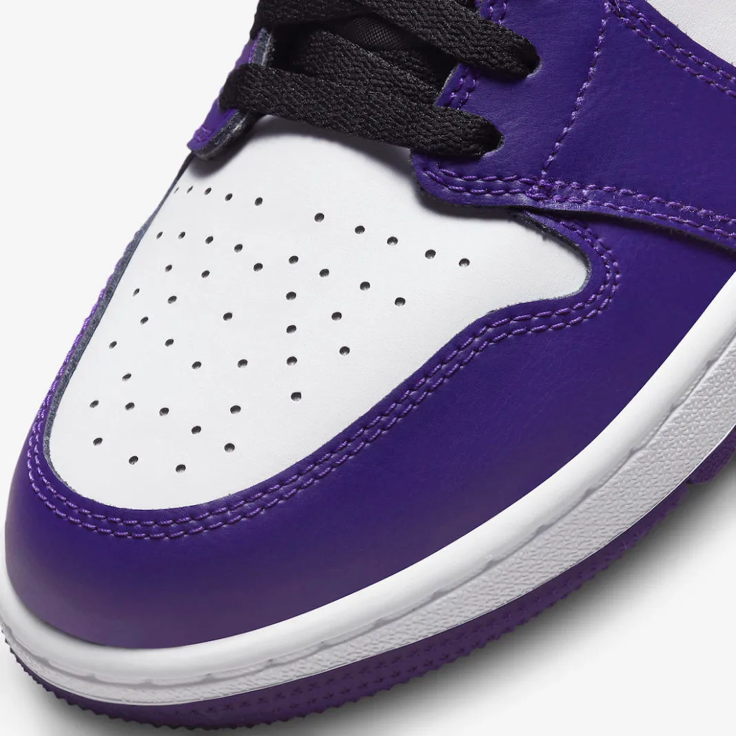 Air Jordan 1 Retro Low Golf Court Purple White Black DD9315-105