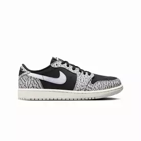 AIR JORDAN 1 RETRO LOW OG 'BLACK/MUSLIN-TECH GREY-WHITE'