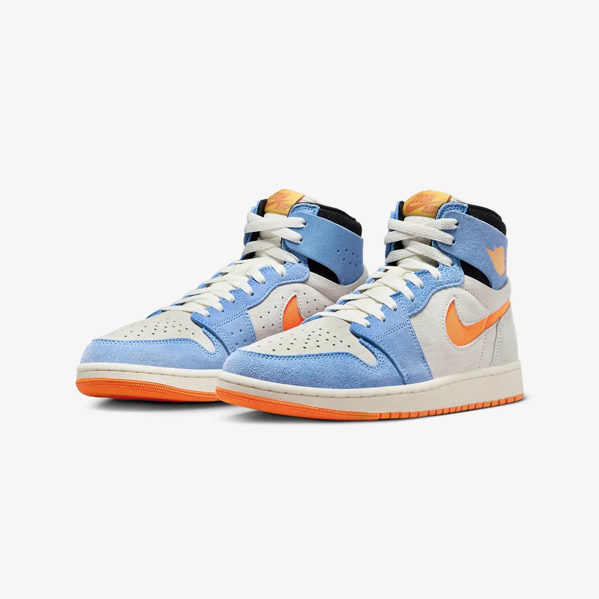 AIR JORDAN 1 ZOOM CMFT 2 'SAIL/ALPHA ORANGE-ROYAL PULSE'