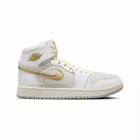 AIR JORDAN 1 ZOOM CMFT 2 'WHITE/METALLIC GOLD-NEUTRAL GREY'