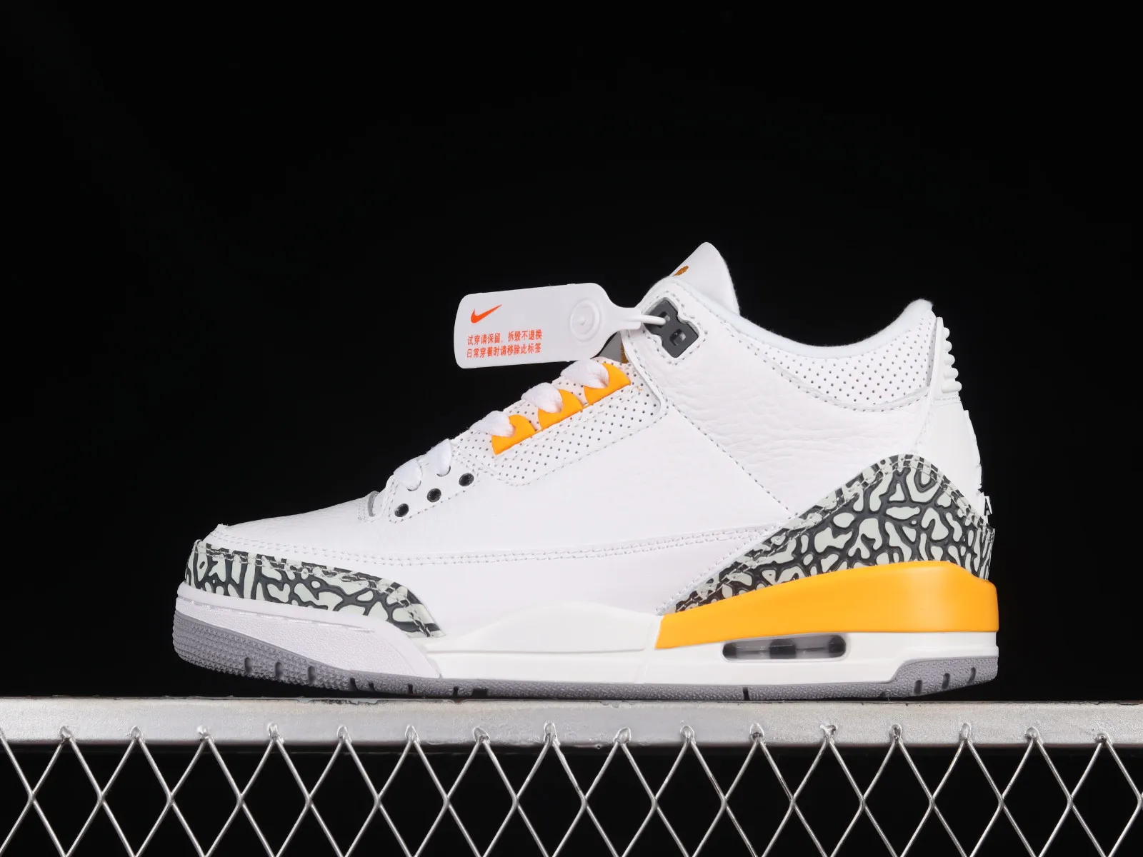 Air Jordan 3 Retro White Black Yellow CT8532-168