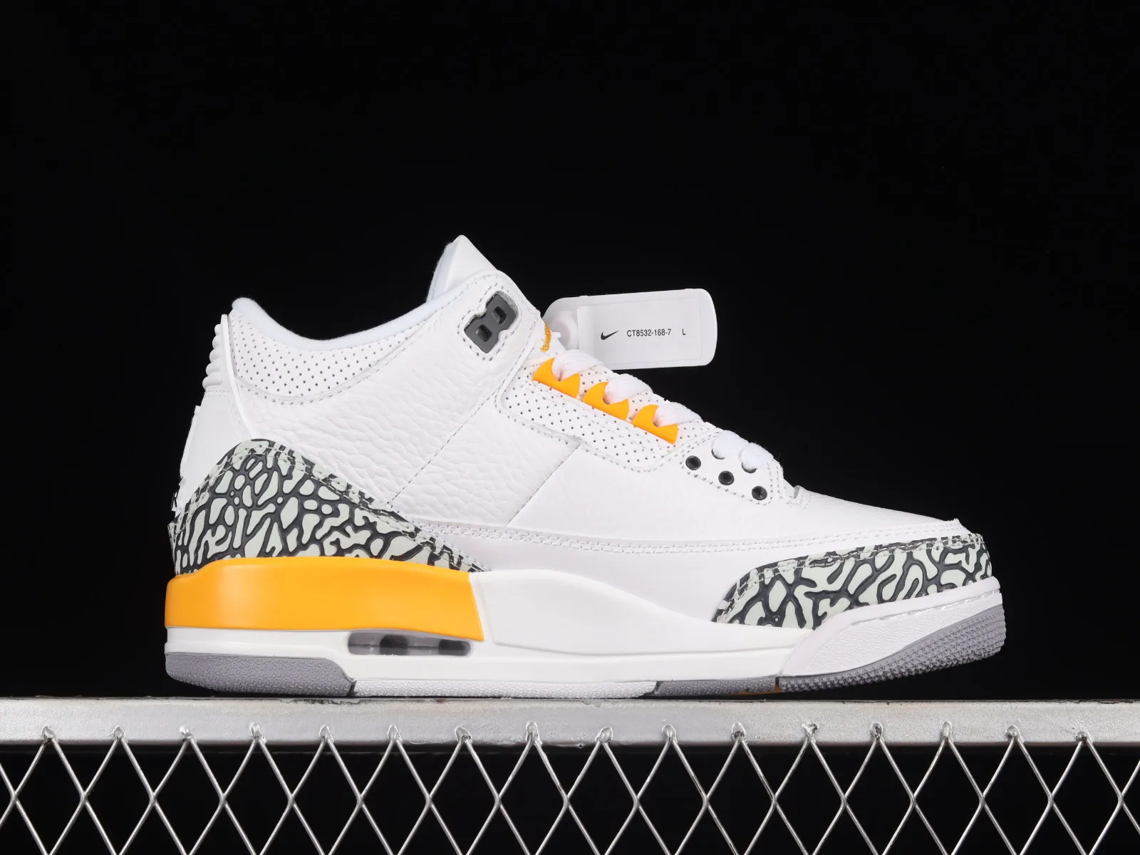 Air Jordan 3 Retro White Black Yellow CT8532-168