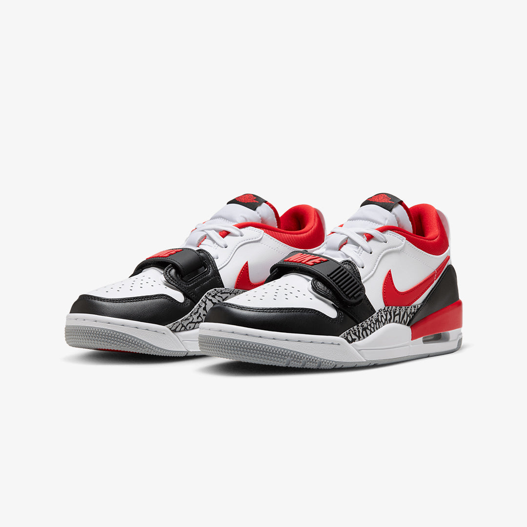 AIR JORDAN LEGACY 312 LOW 'WHITE/FIRE RED-BLACK-WOLF GREY'