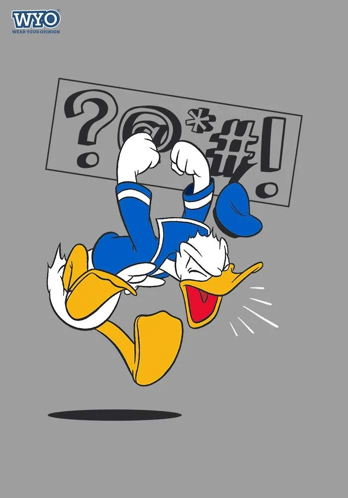 Angry Donald Duck Women Tshirt