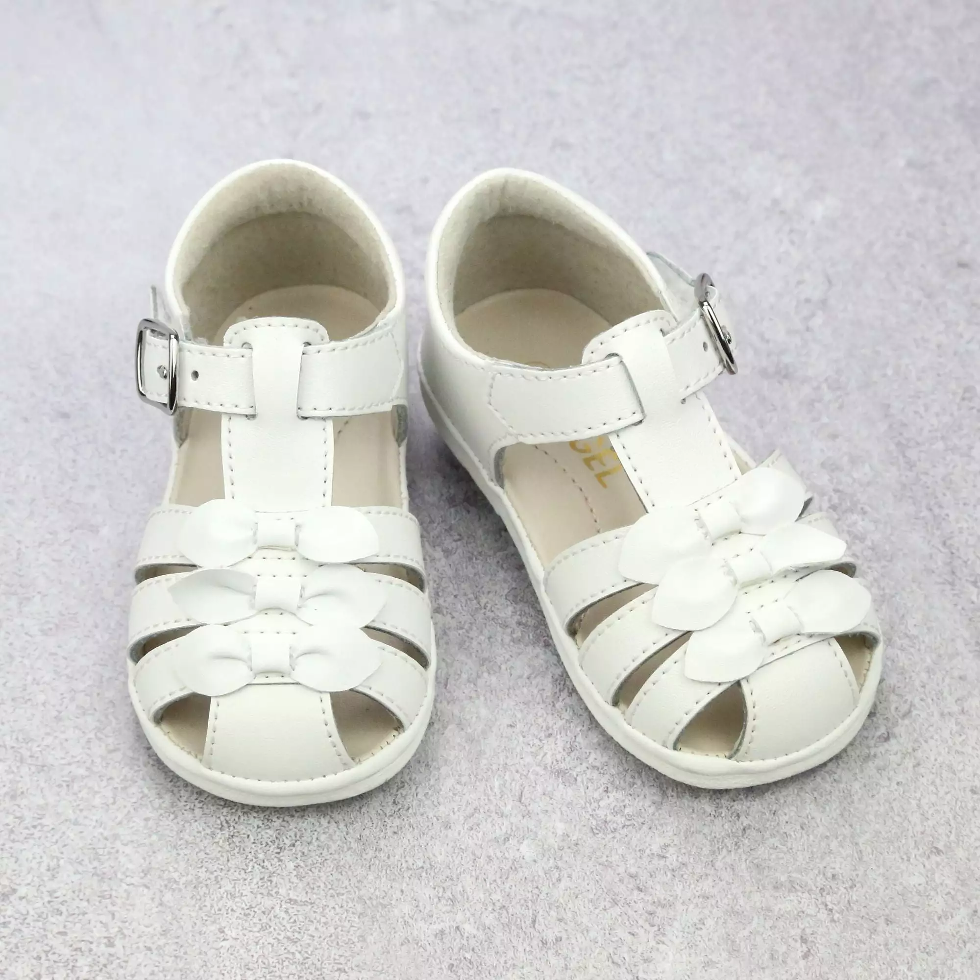 Baby Girls Everly Bow Leather Sandals