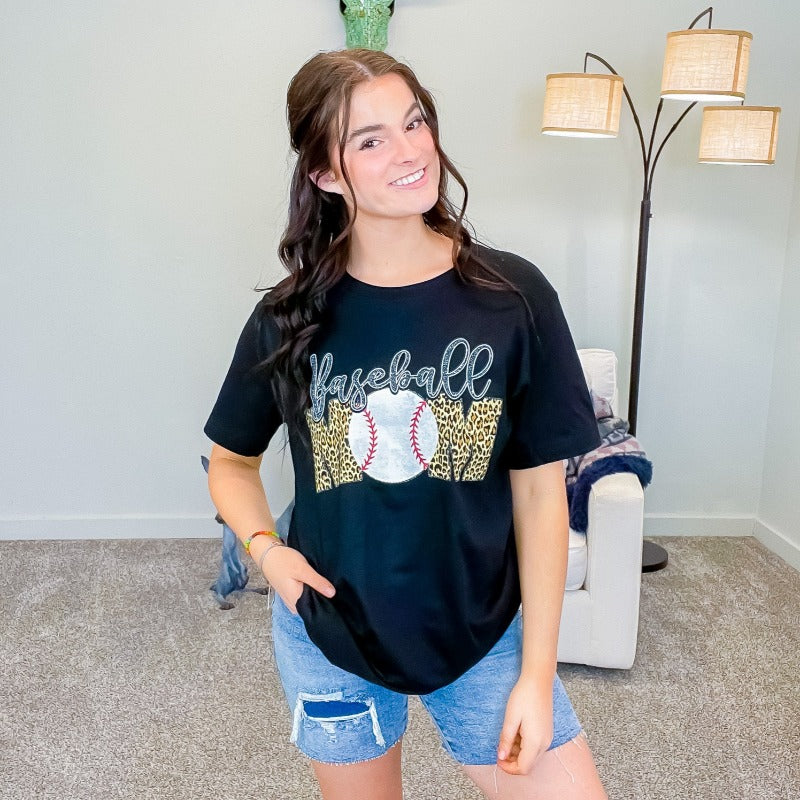 Baseball MOM Graphic Tee