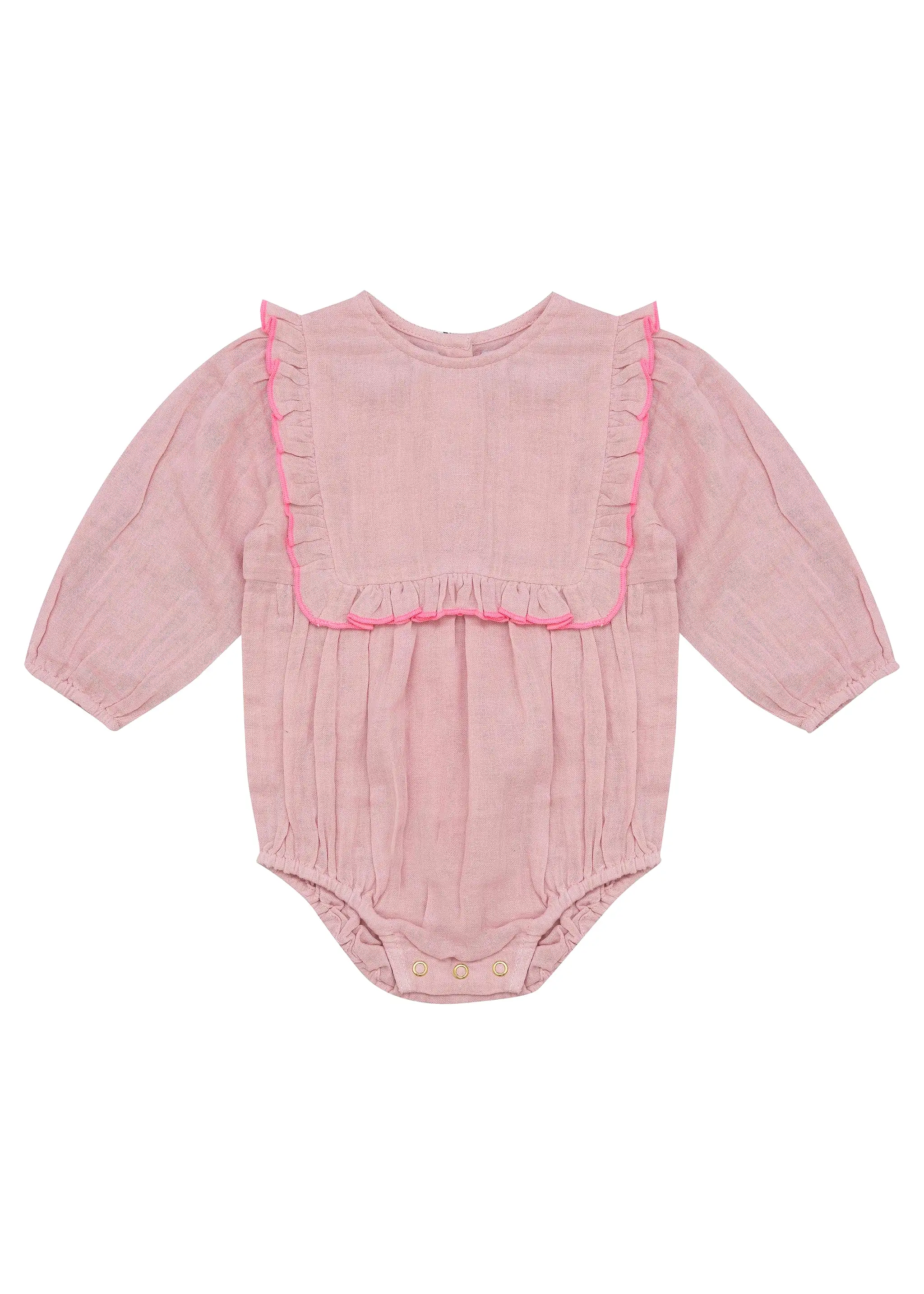 Bella & Lace  Primrose Romper - Pink Lady Apple