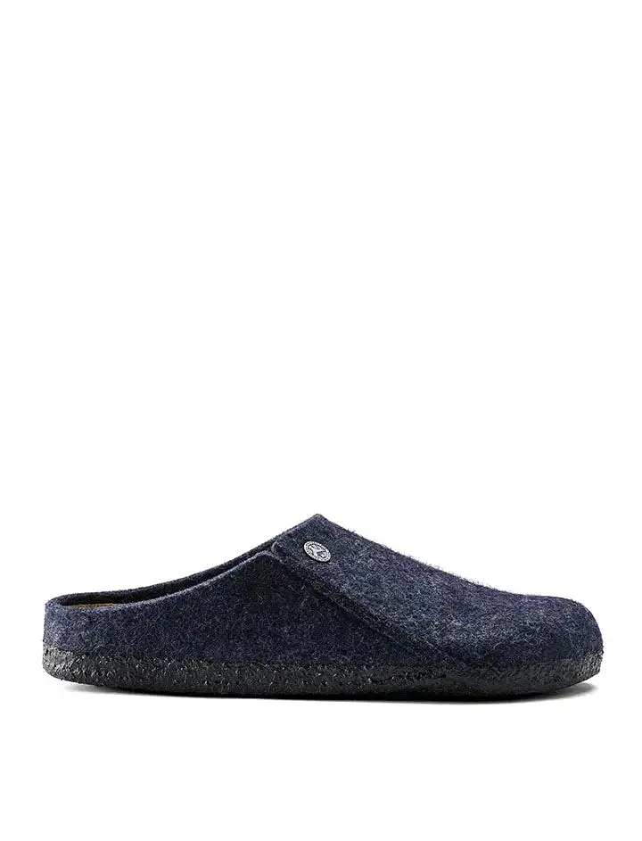 Birkenstock Zermatt Shearling Narrow Slipper Dark Blue