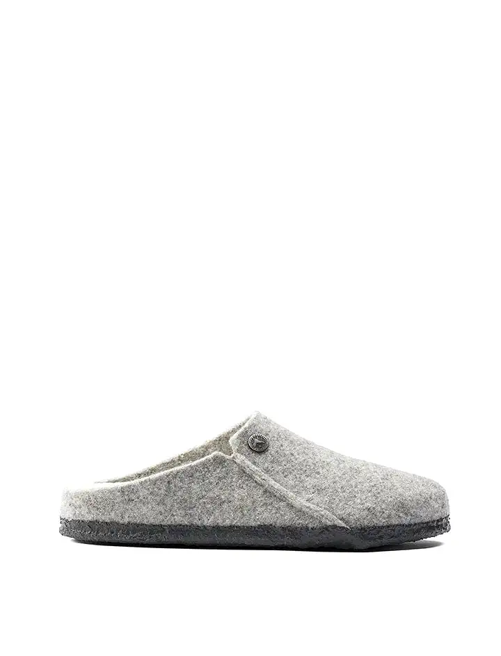 Birkenstock Zermatt Shearling Narrow Slipper Light Grey