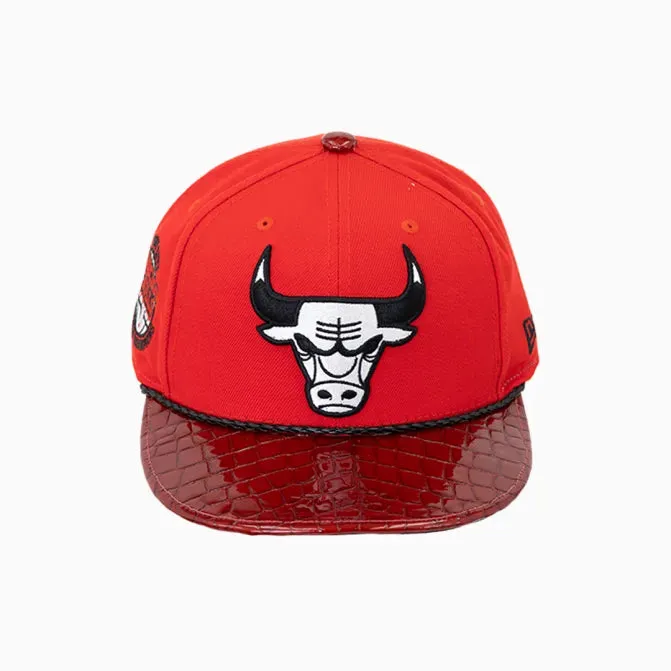 Breyer's Buck 50 Chicago Bulls Hat With Leather Visor