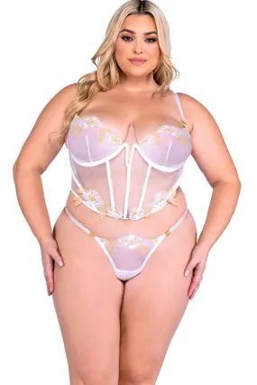 Bridal Bustier Set Plus Size