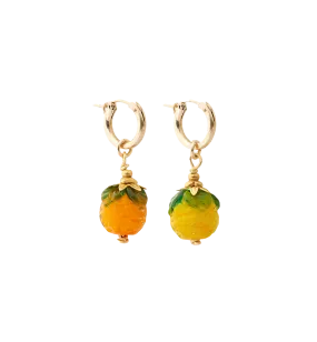 Brinker + Eliza Fruit Salad Orange/Yellow Earrings