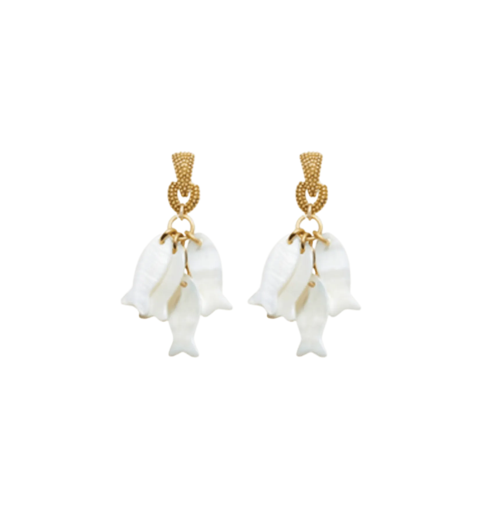 Brinker + Eliza School of White Fishes Earrings