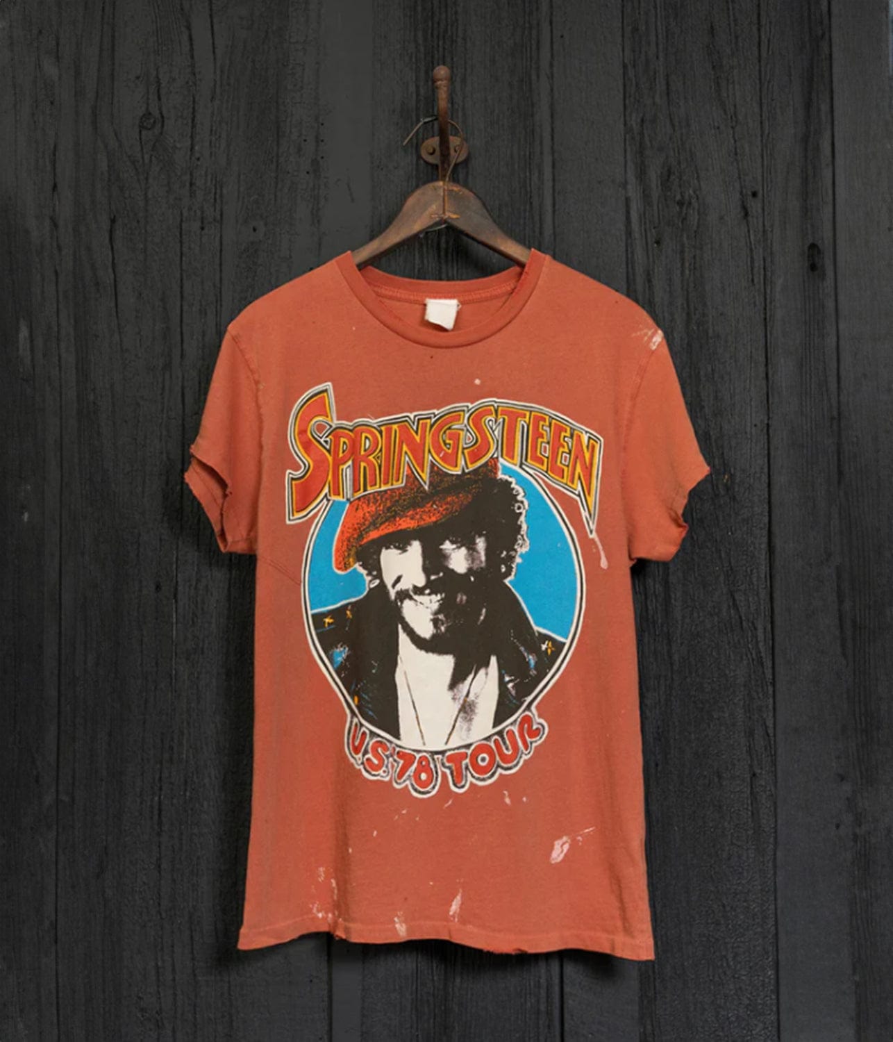 BRUCE SPRINGSTEEN '78 TOUR TEE- RUST