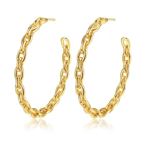 Brylie Hoops in Gold